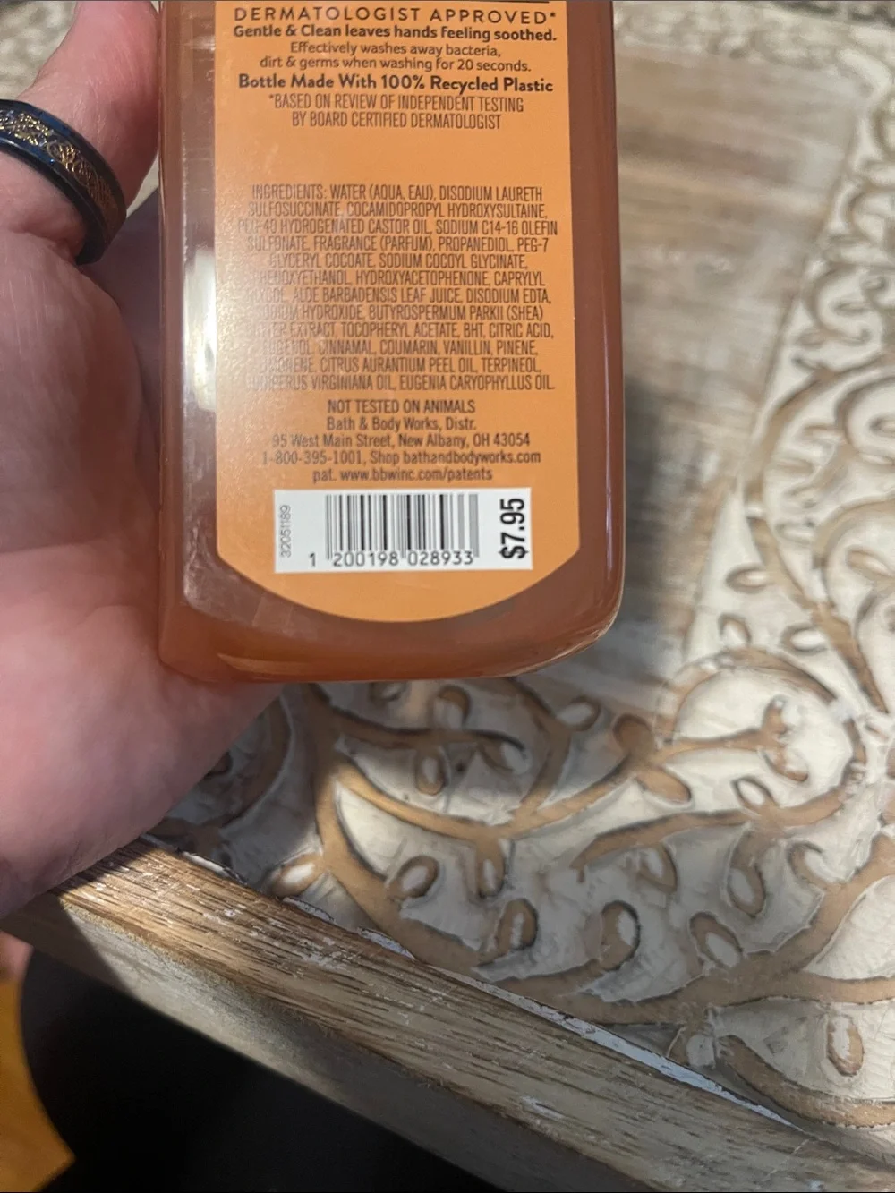 Bath & Body Works Pumpkin Carving Foaming Hand Soap - Orange & Black